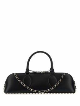 Valentino Garavani - Black Rockstud East West Duffle Bag