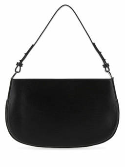 BY FAR - Black Leather Issa Shoulder Bag