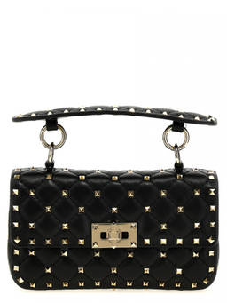 Valentino Garavani - Black Rockstud Spike Tote Bag