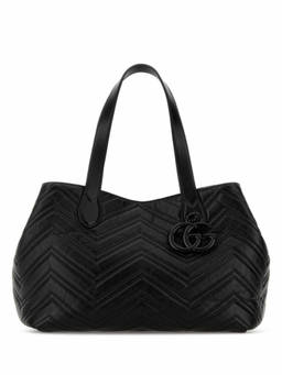 Gucci - Black Gg Marmont Medium Tote Bag
