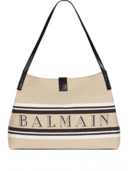 BALMAIN - Beige Release Medium Tote Bag