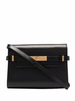 Saint Laurent - Black Manhattan small leather shoulder bag