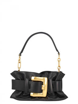BALMAIN - Black Anthem Mini Shoulder Bag