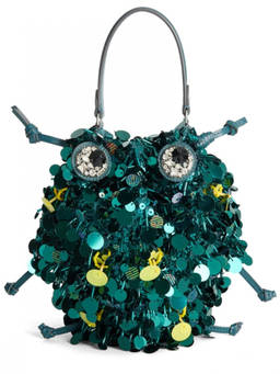 Anya Hindmarch - Green Beetle Mini Bucket Bag