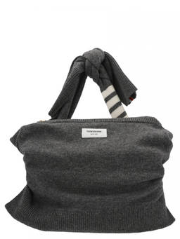Thom Browne - Thom Brown Grey Sweater Sling Bag
