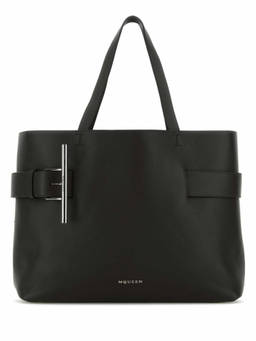 Alexander McQueen - Black T Bar Sling Tote Bag