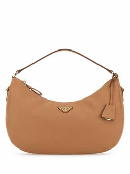 PRADA - Brown Logo Shoulder Bag