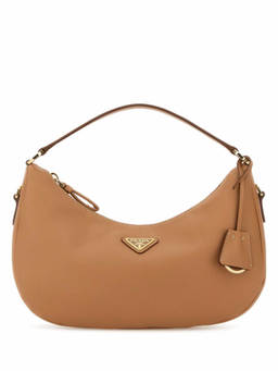 PRADA - Brown Logo Shoulder Bag