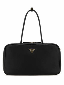 PRADA - Black Logo Shoulder Bag