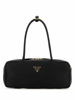 PRADA - Black Logo Shoulder Bag