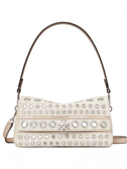 TORY BURCH - Ivory Charlie Small Shoulder Bag