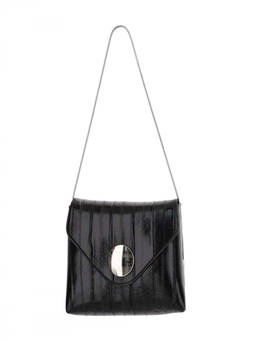 KHAITE - Black Leather Shoulder Bag