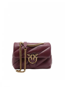 Pinko - Burgundy Love Puff Medium Shoulder Bag