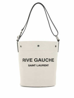 Saint Laurent - White Rive Gauche Bucket Bag
