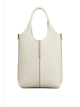 TOD'S - White Mini Leather Tote Bag