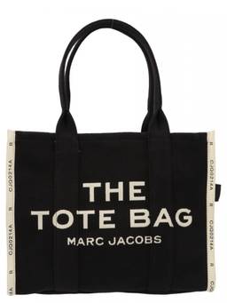 Marc Jacobs - Black White Traveler Top Zip Tote Bag