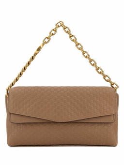 Gucci - Brown Logo Large Shoulder Bag
