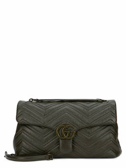 Gucci - Green GG Marmont Medium Shoulder Bag