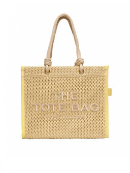Marc Jacobs - Natural Woven Rope Top Zip Large Tote Bag