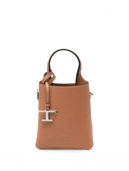 TOD'S - Brown T Timeless Micro Bucket Bag
