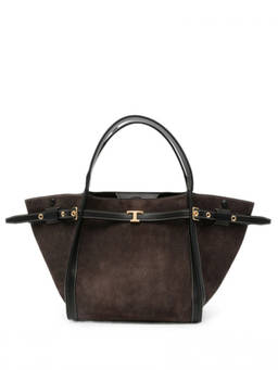 TOD'S - Brown T Timeless Small Tote Bag