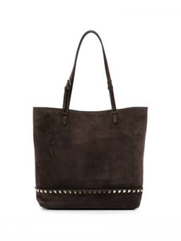 Valentino Garavani - Brown Rockstud Medium Tote Bag