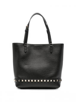 Valentino Garavani - Black Rockstud Small Tote Bag