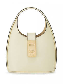 Ferragamo - White Gancini Mini Hobo