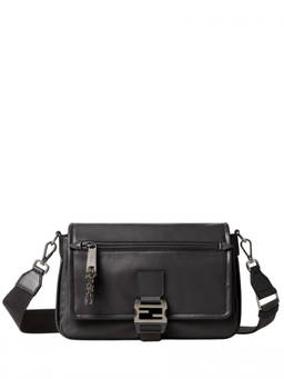 Fendi - Black Flux Medium Messenger Bag