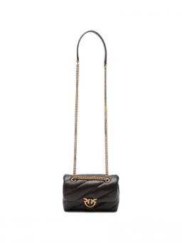 Pinko - Dark Brown Love Puff Small Shoulder Bag