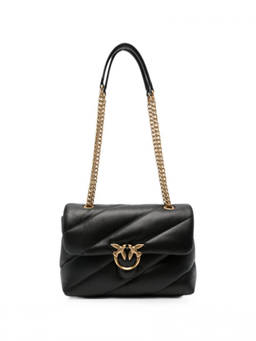 Pinko - Black Love Birds Small Shoulder Bag