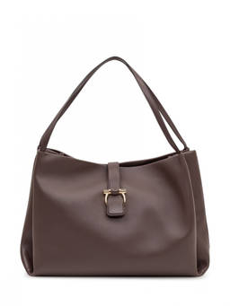 Ferragamo - Brown Solid Large Tote Bag