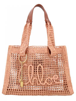 Chloe - Beige Summer Banana Large Tote Bag