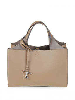 TOD'S - Brown T Timeless Small Tote Bag