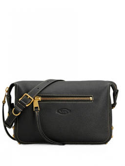 TOD'S - Black Metal Dots Mini Shoulder Bag