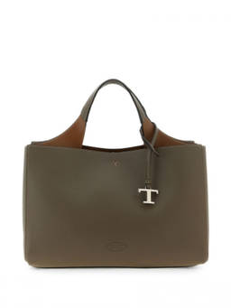 TOD'S - Grey T Timeless Small Tote Bag