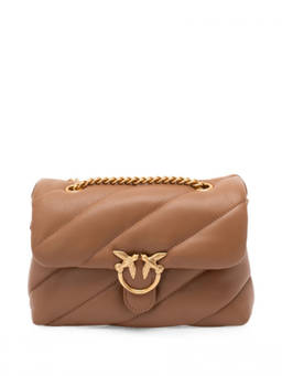 Pinko - Brown Love Puff Mini Shoulder Bag