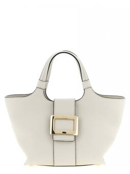 Roger Vivier - White Belle Vivier Mini Tote Bag
