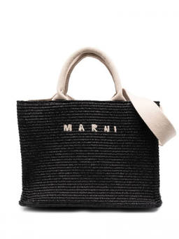 Marni - Black Logo Small Tote Bag