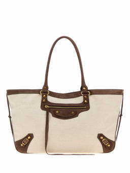 Balenciaga - Natural Neo Cagole Top Zip Large Tote Bag