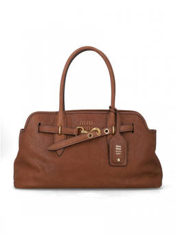Miu Miu - Brown Aventure Large Shoulder Bag