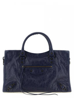 Balenciaga - Blue Le City Top Zip Medium Tote Bag