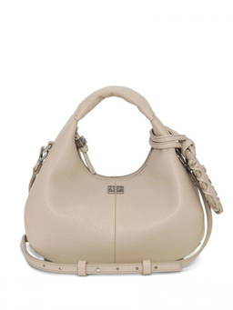 Ganni - Light Grey Mini Hobo Bag