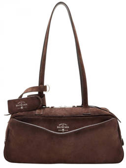 Balenciaga - Brown Carrie Large Shoulder Bag