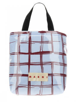 Marni - Light Blue Logo Large Tote Bag