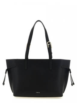 Furla - Black Ava Top Zip Medium Tote Bag