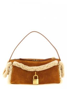 BALMAIN - Brown Pulse Small Shoulder Bag