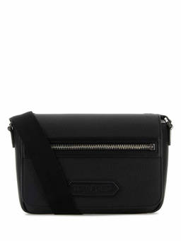 Tom Ford - Black Logo Messenger Bag