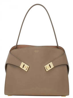 Ferragamo - Taupe Hug Medium Shoulder Bag