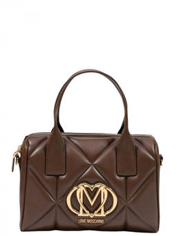 Love Moschino - Brown Logo Mini Duffle Bag